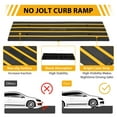 thumbnail image 3 of Heavy-Duty Rubber Curb Ramps 2.5 Inch High Cable Cover Curbside Bridge Ramp, 15 Ton Capacity Curbside Bridge Ramp for Car, Truck, Scooter, Bike, Motorcycle, Wheelchair Mobility, 1 Pack, 3 of 6