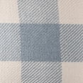 thumbnail image 2 of Ox Bay Denver Hand-Woven Light Blue/Ivory Plaid Polyester Family Friendly Indoor/Outdoor Throw Pillow, 20" x 20",Count Per Pack 1, 2 of 11