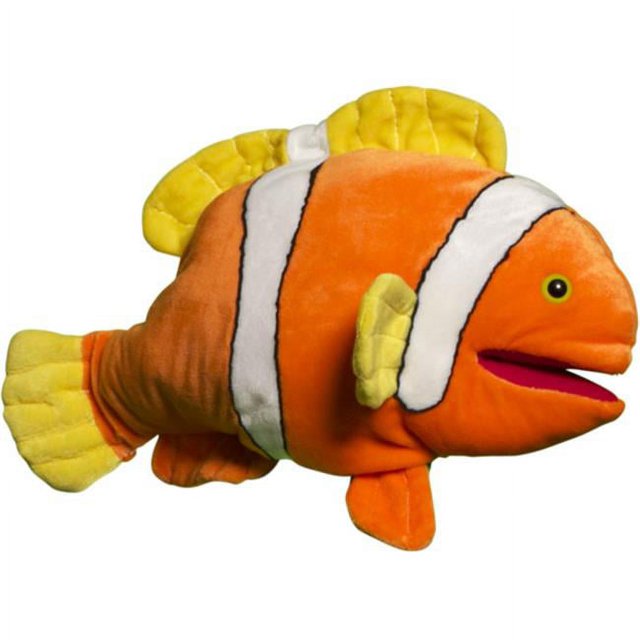 Sunny Toys NP8131 16 In. Tropical Fish - Anemone Clown- Animal Puppet