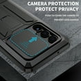 thumbnail image 5 of for Samsung Galaxy S24 Ultra case, with Stand Built-in Screen Protector Sturdy Military Armor Durable Full Body Heavy Duty Shockproof Metal Silicone PC case for Samsung Galaxy S24 Ultra, Black, 5 of 7