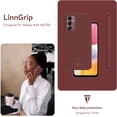 thumbnail image 3 of TUDIA LINNGrip Samsung Galaxy A14 4G/5G Case Enhanced Grip Shockproof Slim - Burgundy, 3 of 7