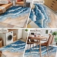 thumbnail image 5 of 3'x5' Area Rugs, Navy Blue Beach Coastal Indoor Outdoor Area Rug for Living Room Bedroom, Summer Nautical Sea Ocean Washable Bathroom Rugs Kitchen Floor Carpet Mats Home Decor Aesthetic, 5 of 8