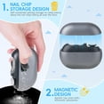 thumbnail image 2 of Aorsher 3 in 1 Electric Nail Clipper, 2 Speeds Automatic Nail Clipper with Clip Storage and LED Light, USB Rechargeable Electric Nail Clipper for Kids, Seniors and Adults, 2 of 15