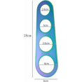 thumbnail image 2 of Pasta Measuring Instrument, Stainless Steel Noodle Measuring Instrument, 4 Hole Spaghetti Partial Control Gadget 2pcs(Dough Ruler(Ecru), Dough Ruler(Color）, 2 of 5