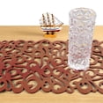 thumbnail image 3 of Caminos de mesa de fieltro, 40 x 11 pulgadas, manteles individuales de fieltro, manteles de mesa, manteles de mesa, caminos de mesa huecos para vacaciones, regalo cálido, 3 of 5