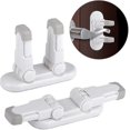 thumbnail image 1 of Cerradura de seguridad para puerta para bebés shaofei 2 piezas con cerradura de seguridad adhesiva 3 m, 1 of 2