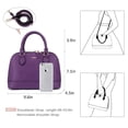 thumbnail image 3 of Bandolera LOVEVOOK pequeña con doble cremallera y asa superior, color morado, 3 of 7