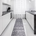 thumbnail image 4 of Ottomanson Non-Slip Hallway Runner Rug 1'10" x 7' Perfect for High Traffic Areas, Gray Boho, 4 of 8
