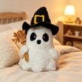 thumbnail image 5 of syligr 11Inch Halloween Ghost Plush Toy, Soft Cute Stuffed Animal Doll for Home Shelf Sofa Decoration,Spooky Party Decor, Birthday Gift, 11Inch, 5 of 7