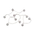 thumbnail image 5 of Northlight LED Christmas Bells Fairy Lights - 5.5' - Clear Wire - Silver - 10ct, 5 of 6