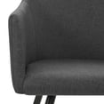 thumbnail image 6 of vidaXL Modern Fabric Upholstered Dining Chair with Metal Legs, Gray, 6 of 8