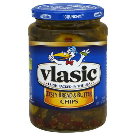 Vlasic Zesty Bread & Butter Chips, 24 fl oz (Best Refrigerator Bread And Butter Pickles)