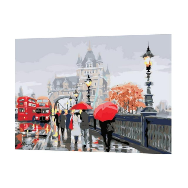 s De Pintura De Bricolaje Sin Marc Números, Pintura Al Pintada , Para Arte De Pared para hogar, 40 Cm perfecl Cuadro de pintura al óleo
