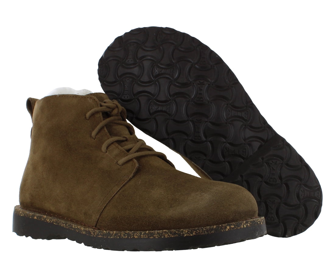 Birkenstock Uppsala Mid Shearling Unisex Shoes Size 6, Color: Dark Tea
