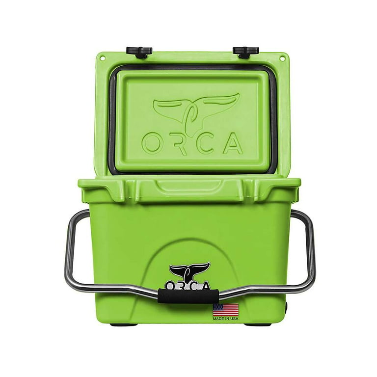ORCA 20 Quart Ice Chest Cooler with Single Flex-Grip Handle and 10