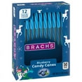 Brach's Blueberry Candy Canes, Holiday Christmas Candy, 12 Ct, 5.3oz