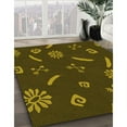 thumbnail image 3 of Ahgly Company Machine Washable Indoor Rectangle Transitional Dark Yellow Green Area Rugs, 3' x 5', 3 of 7