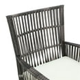 thumbnail image 3 of Patio Festival Wicker / Rattan Outdoor Dining Chair with White Cushion 2-Pack, 3 of 8