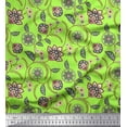 thumbnail image 1 of Soimoi Viscose Chiffon Fabric Leaves & Floral Artistic Print Fabric by the Yard 42 Inch Wide, 1 of 1