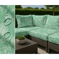 thumbnail image 7 of Soimoi Waterproof Outdoor Fabric by 2 Yard | Floral Print on Green | 56" Wide | UV Resistant & Durable Taffeta Material for Cushions, Covers, Curtains, awning & DIY Projects, 7 of 7