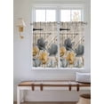 thumbnail image 2 of Spring Tulips Flower Living Room Curtains 2 Panel, Vintage Floral Barn Doors Rustic Beige Cafe Window Treatment, Farmhouse Bedroom Bathroom Kitchen Curtains Drapes 104"x54", 2 of 6