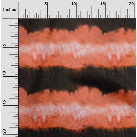 oneOone Cotton Poplin Orange Fabric Tie Dye Quilting Supplies Print Sewing Fabric By The Yard 42 Inch Wide-GCE