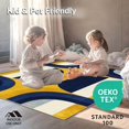 thumbnail image 4 of ODIKA 4'x6' Machine Washable Non-Slip Area Rug, Stylish Mid Modern in Vibrant Line Art Design High Traffic Rug, Blue, 243599, 4 of 7