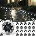 thumbnail image 2 of 24 Pack Waterproof Outdoor Ground Lights, Solar Pathway Lights, Waterproof, LED Landscape Garden Lights for Yard, Driveway, Walkway (Cool/ Warm White), 2 of 10