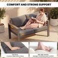 thumbnail image 5 of ABORON Patio Furniture Set, Patio Conversation Sets Sectional Sofa with 27" Deep Seating, 7-Seater Outdoor Patio Furniture Set w/ Coffee Table and All-Weather Thick Cushion, Easy Assembly, 5 of 8