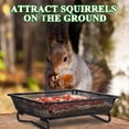 thumbnail image 2 of Nuogo 4 Pcs Platform Bird Feeder 7 Inches Ground Bird Feeder Tray for Outside Metal Squirrel Feeders Rust Resistant Mesh Seed Tra, 2 of 7