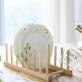 thumbnail image 4 of Bamboo Wooden Dish Rack Plates Holder Kitchen Storage Cabinet Organizer For Dish /Plate/Bowl/Cup/ Pot Lid/Cutting Board 4-post/6-post/8-post, 4 of 6