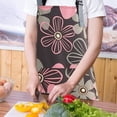 thumbnail image 4 of Delantales de cocina Ficarrico, delantal de chef suave ajustable con bolsillo, 4 of 5