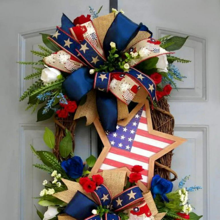 Pompotops United States Independence Day Simulation T Ulip Garland Door  Hanging Decoration 