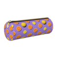 thumbnail image 1 of Disketp Yellow Lemon And Orange Estuche Organizador de Lápices de Cuero, Estuche de Oficina con Cremallera para Bolígrafo y Lápiz, 1 of 6
