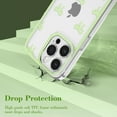 thumbnail image 4 of Case for iPhone 15/plus/pro/pro max, Clear Cute Ribbon Bowknot Pattern Aesthetic Transparent Phone Case Raised Camera Protection Stylish Slim Soft Durable TPU Protective Cover for Women Girls, 4 of 9