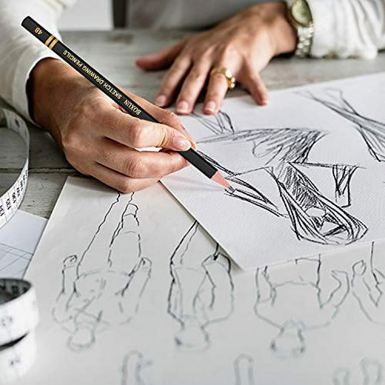 YUANCHENG Professional Drawing Sketching Pencil Set - 12 Pieces