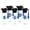 Blue, variant on 5PCS 2026 Graduation Candy Tubes Graduation Party Candy Boxes Containers Grad Cap Jars with Tassels Stickers Clear Party Favors for Graduation Decorations