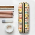 thumbnail image 6 of Uemuo Vintage Cup Printed Leather Pencil Case, Pencil Pouch, Portable Pencil Bag, Pen Case for& Office, 6 of 7