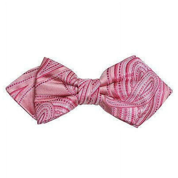 Pink Paisley Silk Bow Tie by Paul Malone