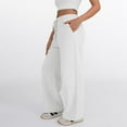thumbnail image 4 of Soft Women's Sweatpants High Waist Wide Leg Comfortable Fit Including Pockets Suitable for Daily Activities, 4 of 9