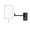 Black Direct Wire, variant on Jerdon Rectangular Wall Mount Makeup Mirror with 5X Magnification - Lighted Makeup Mirror with 6-foot Power Cord - Chrome Finish - Model JRT710CL