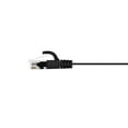 thumbnail image 2 of Monoprice Flat Cat6 Ethernet Patch Cable - 7 Feet - Black, Snagless RJ45, Flat, 550MHz, UTP, Pure Bare Copper Wire, 30AWG - Flexboot Series, 2 of 6