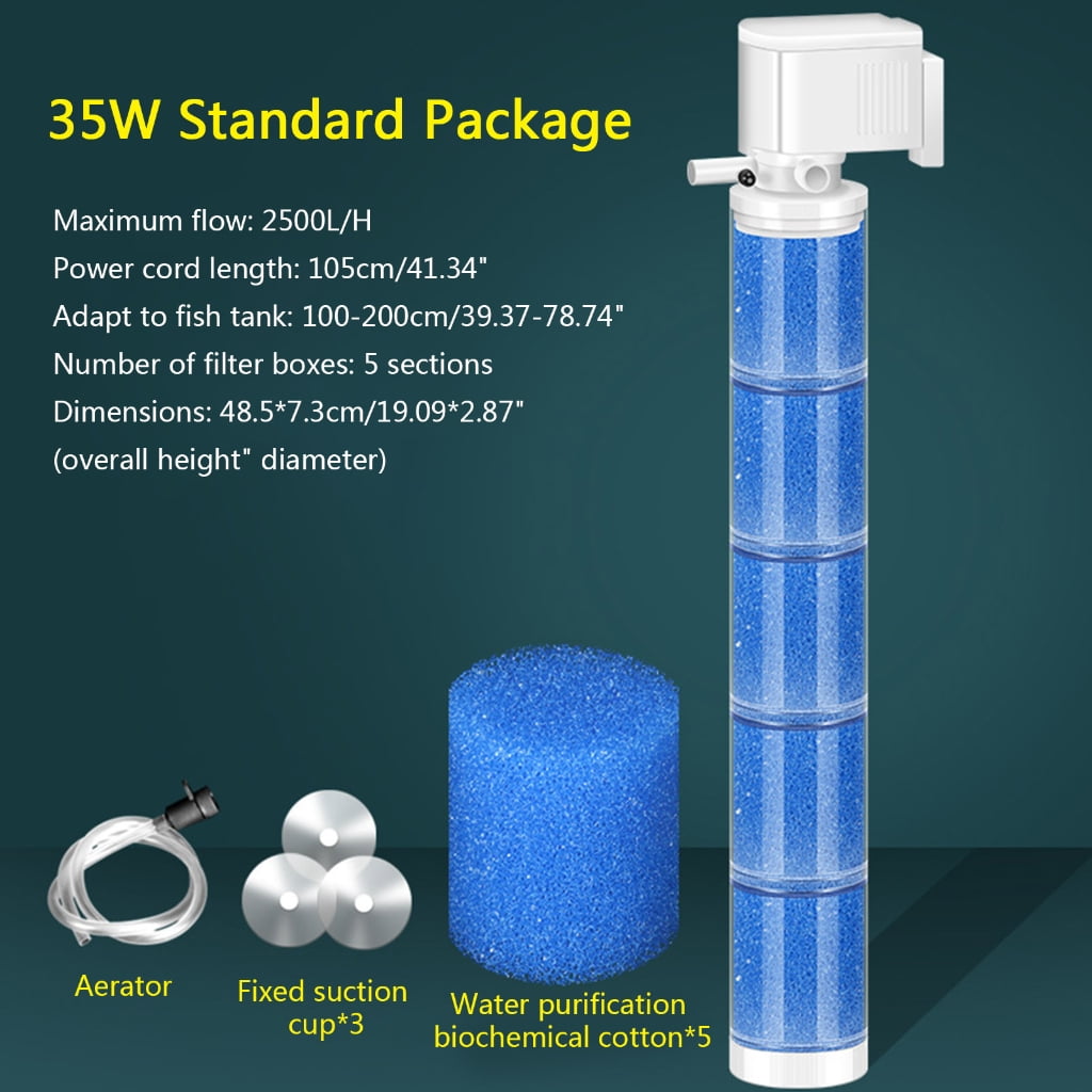 Aquariums Filter Fishtanks Water Internal Filter Aquariums Circulation Filtration Air-Pump Water Filter