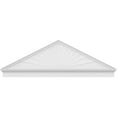 thumbnail image 3 of Ekena Millwork 80"W x 26-7/8"H x 2-3/4"P (Pitch 6/12) Peaked Cap Sunburst Architectural Grade PVC Combination Pediment, 3 of 8