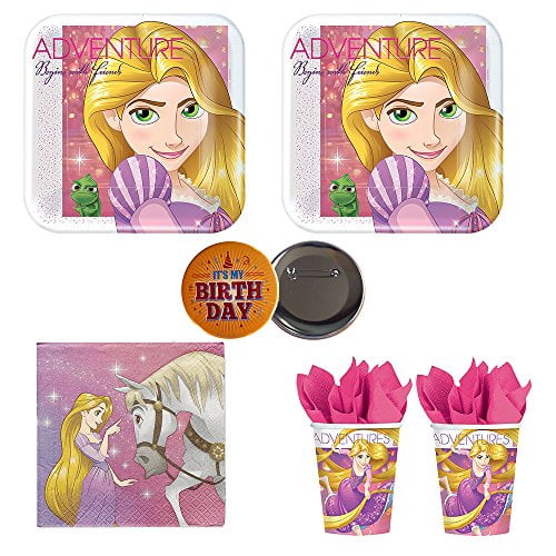 ~ Birthday Party Supplies Decorations Disney TANGLED SPARKLE SMALL NAPKINS 16 