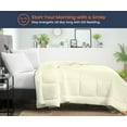 thumbnail image 2 of SGI Microfiber Comforter Set King Size Ivory Solid 3 Piece, 2 of 5