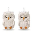 thumbnail image 1 of Owl Chenille Hand Towel White, Cute Animal Fast Drying Absorbent Soft Hanging Cloth for Bathroom Kitchen Decor, 1 of 6