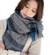 thumbnail image 1 of Bufandas de cuadros escoceses para mujer, chal de invierno con borlas de cachemira y cuadros grandes, bufandas de gran tamaño, bufandas cálidas y acogedoras para invierno y otoño, 1 of 6
