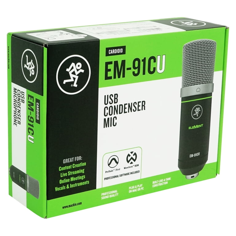Mackie EM-91C Condenser Microphone With Shock Mount & Cable