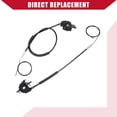 thumbnail image 4 of Unique Bargains 1 Set Left Power Sliding Door Cable for Honda Odyssey 2005-2010 Durable Rubber Black, 4 of 7
